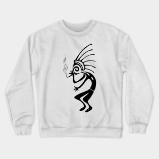 Kokopelli smoke weed black Crewneck Sweatshirt